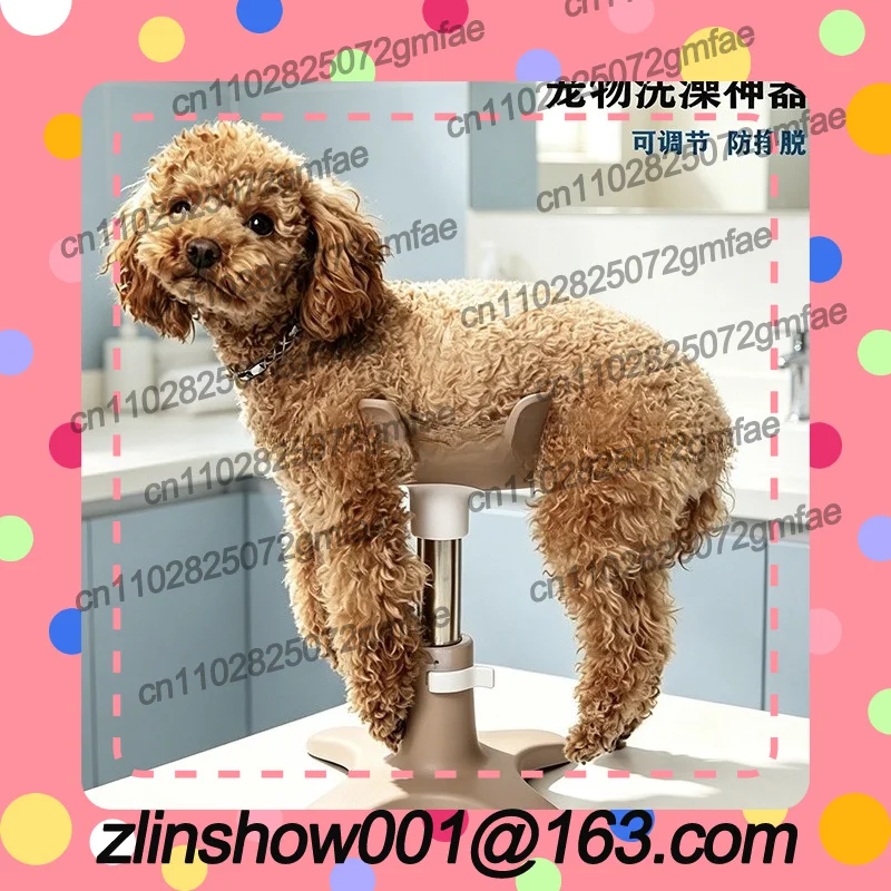 Cross-border new pet grooming bracket, dog care table, fixed hair blowing, nail clipping, auxiliary bathing