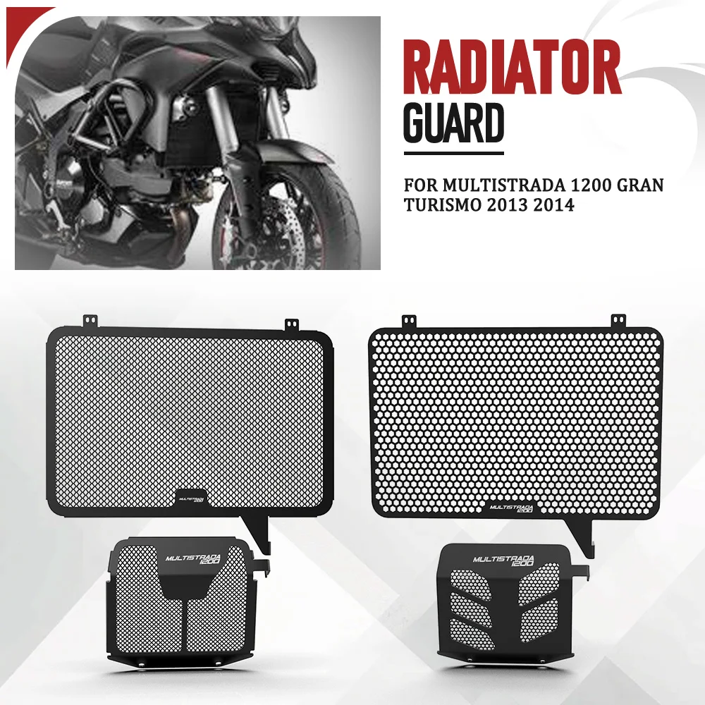 

For Ducati Multistrada 1200 Gran Turismo 2013 2014 Motorcycle Accessories Radiator Grille Guard Protector Grill Protection Cover