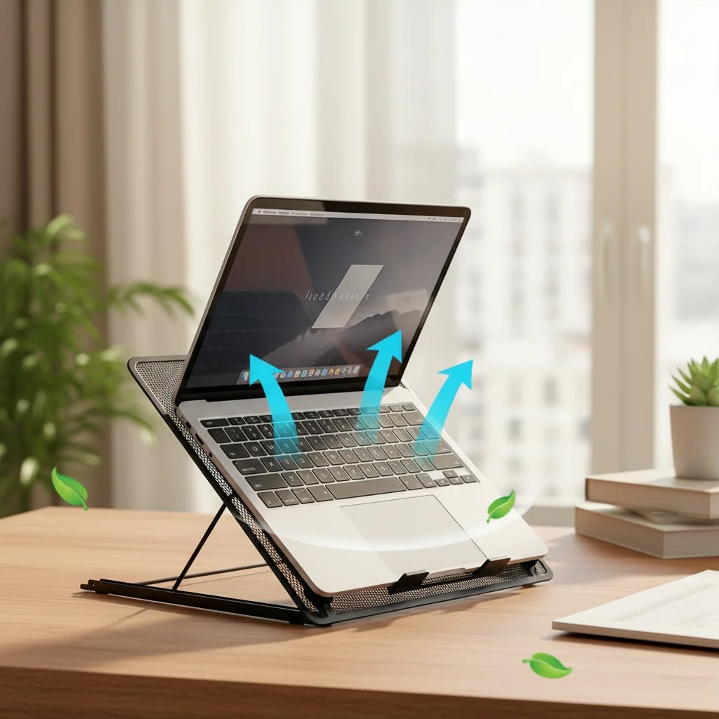 

Laptop Stand Adjustable Folding Bracket for Heat Dissipation Six Gear Tablet Holder