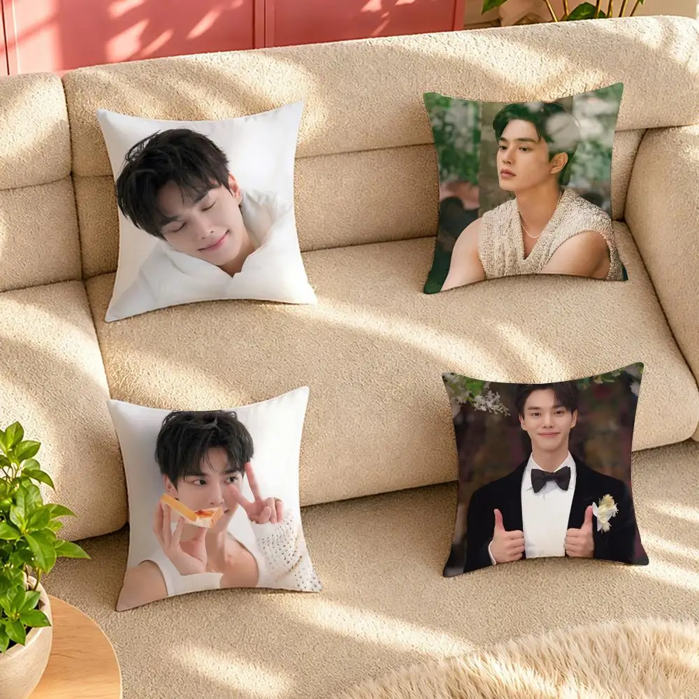 Actor Hot S-Songs Kang Cushion Cover Pillow Cover Decorative Throw Couch Home Decor for Living Room Sofa