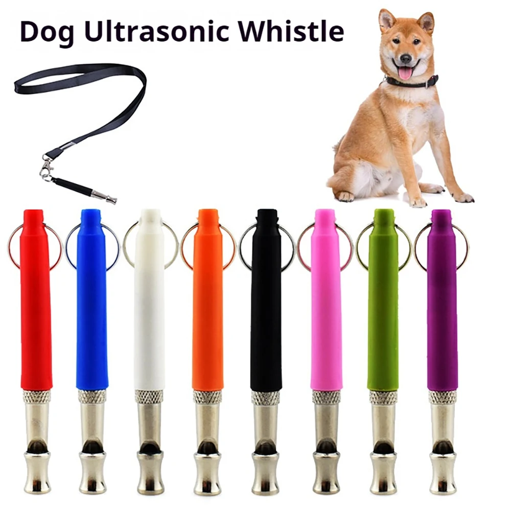 Dog Train Ultrasound Whistle Adjustable Frequency Stainless Steel Dog Training for Dog Behavior Correct Pet Supplies