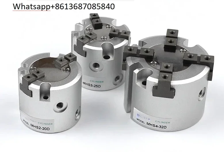 

Finger Cylinders MHS3-16d/20d/25d/32d/40d/50d63d80d100D Pneumatic Gripper Three-jaw Cylinder