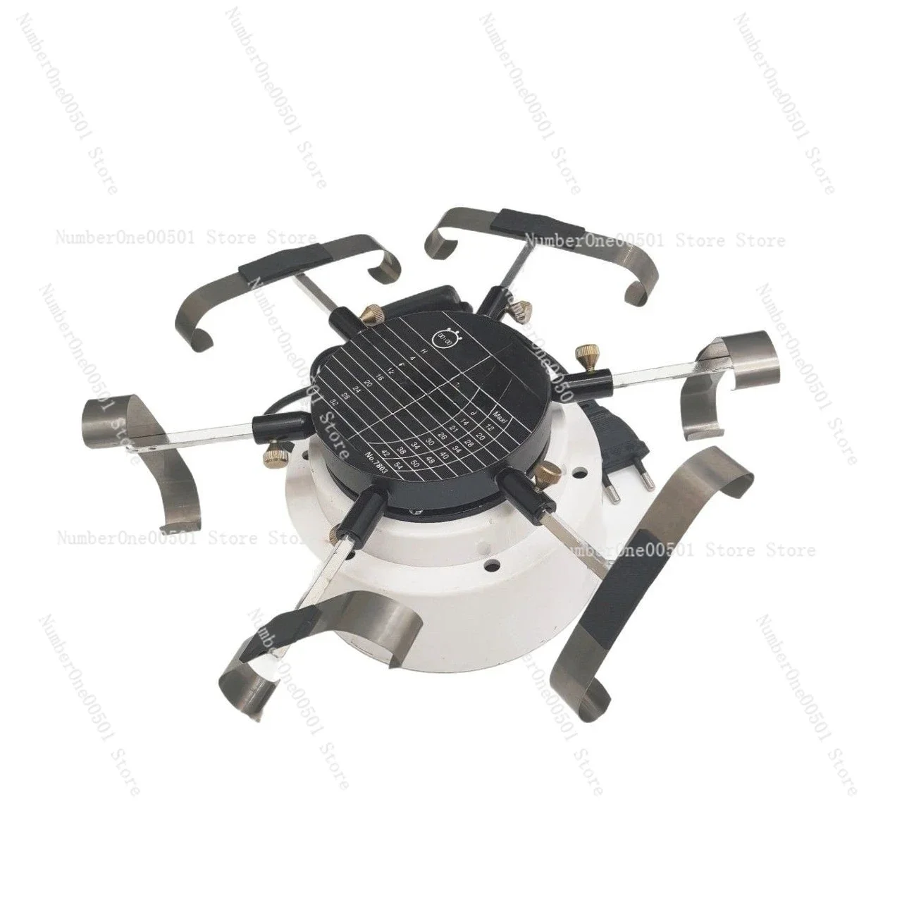 6 Heads Self Turning Instrument with Stand Watch Repair Rotary Table Multi Axis Tool for Horology -095