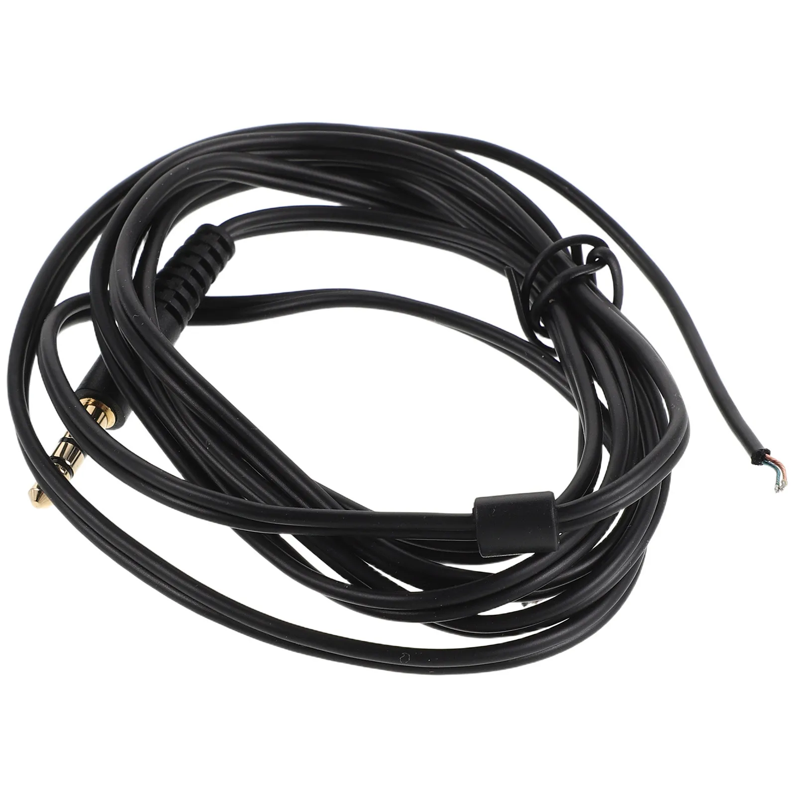 1.5m Earphone Replacement Wire 3.5mm Jack Headset Cord for DIY Headphone Cable Repair Audio Transmission Distortion Free