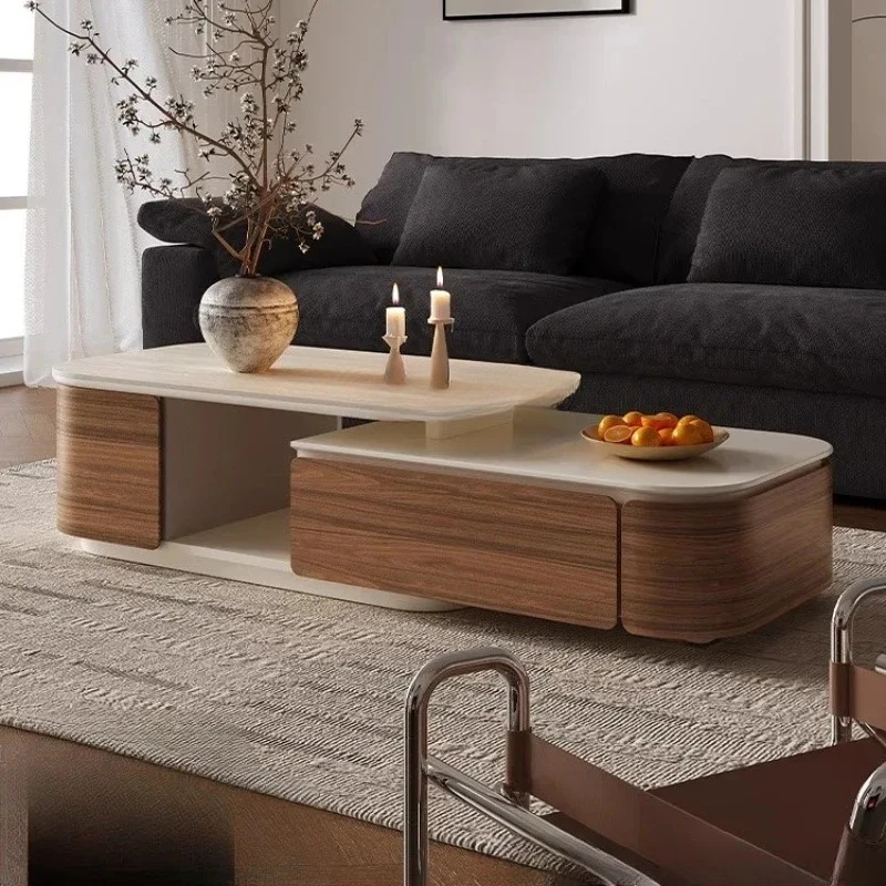 

D80 Выдвижной журнальный столик из пещерного камня, каменной плиты, гостиной, дома, новый свет, роскошный, высокий смысл