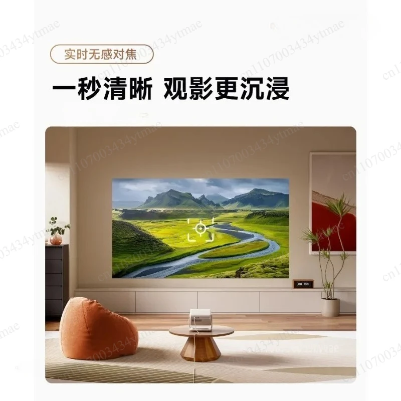 ALDP Laser Portable Projector 1600 CVIA Brightness Touch Screen Android WiFi6 Support 4K Outdoor Smart Home Theater Beam