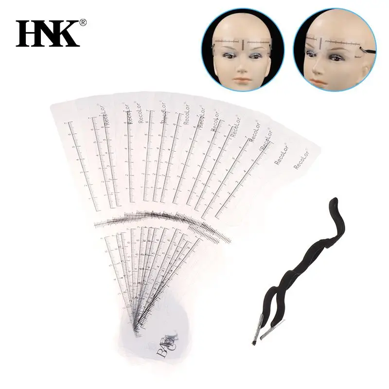 12Styles/set Eyebrow Stencil Set Reusable DIY Eye Brow Drawing Guide Styling Shaping Grooming Template Card Easy Makeup