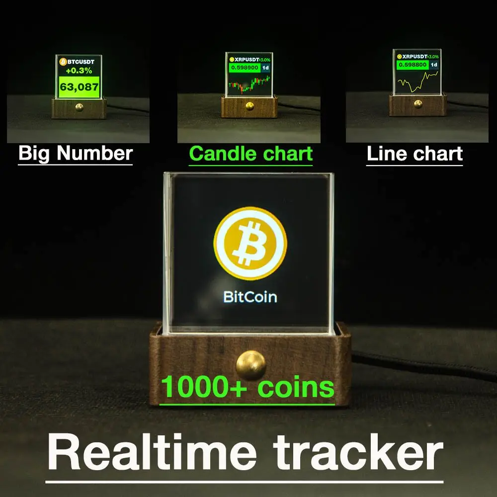 Afficheur de cours crypto & bourse