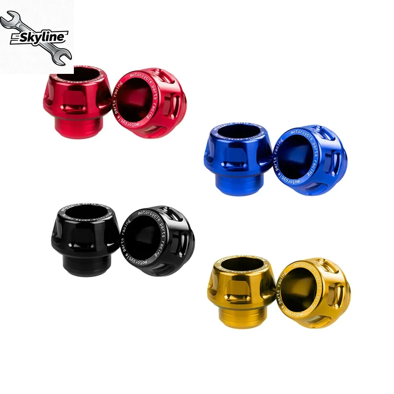 Motorcycle Front Fork Crash Protector Frame Sliders for Moped Scooters, Durable Replacement Part,  A Pair