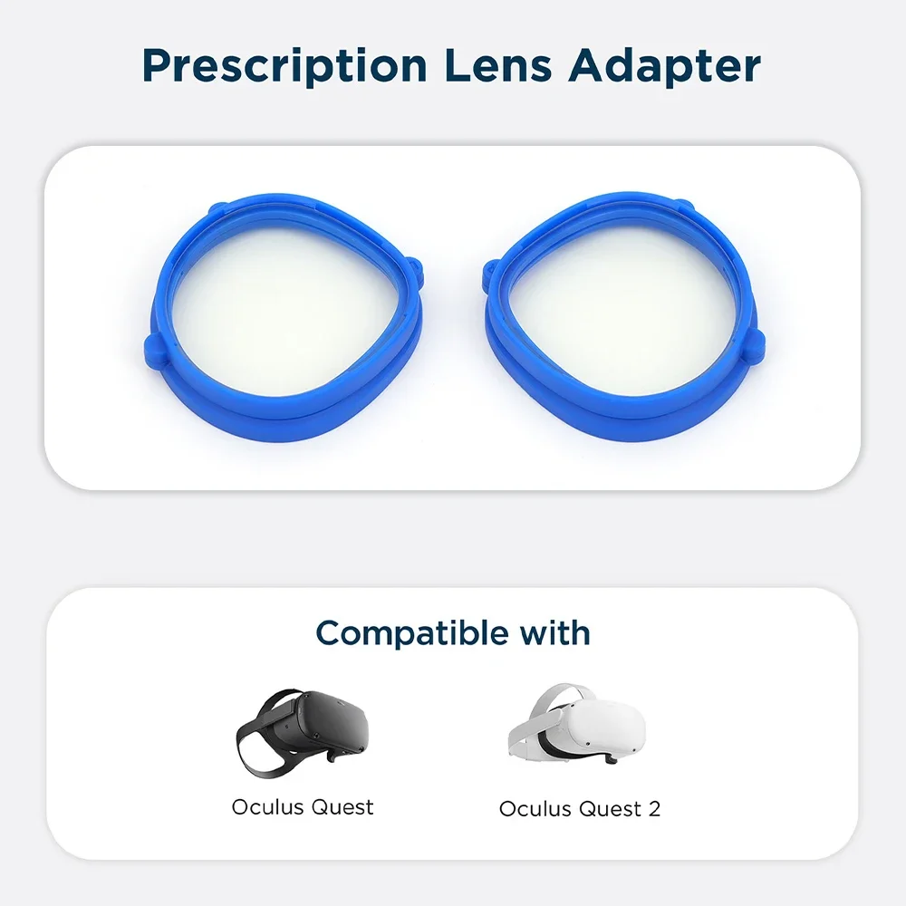 VR Prescription Lenses for Oculus Quest 2 Myopia Lens Anti Blue Light Glasses Magnetic Eyeglass Frame Quick Mount Accessories