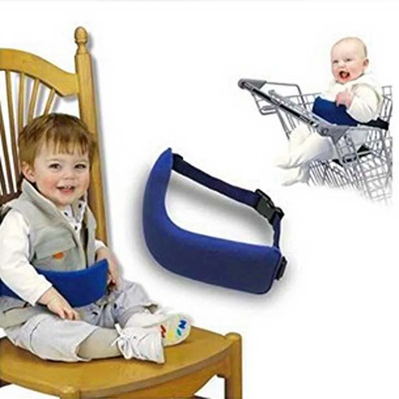 Multifunctional Baby Seat Strap Protable Kids Feeding Chair Safety Belt High Chair Harness/Shopping Cart Leash or Trolley Strap