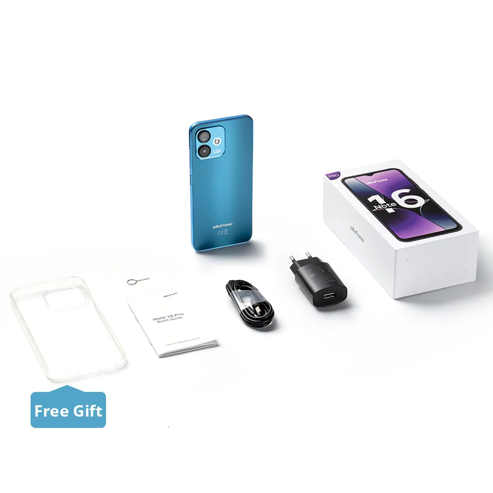 Ulefone نوت 16 برو جي بي إس ، 4G ، 16 ، 8 ، 8 ، 16 GB ، 256 GB ، أندرويد 13 ، 50 + ، 6,52 #6