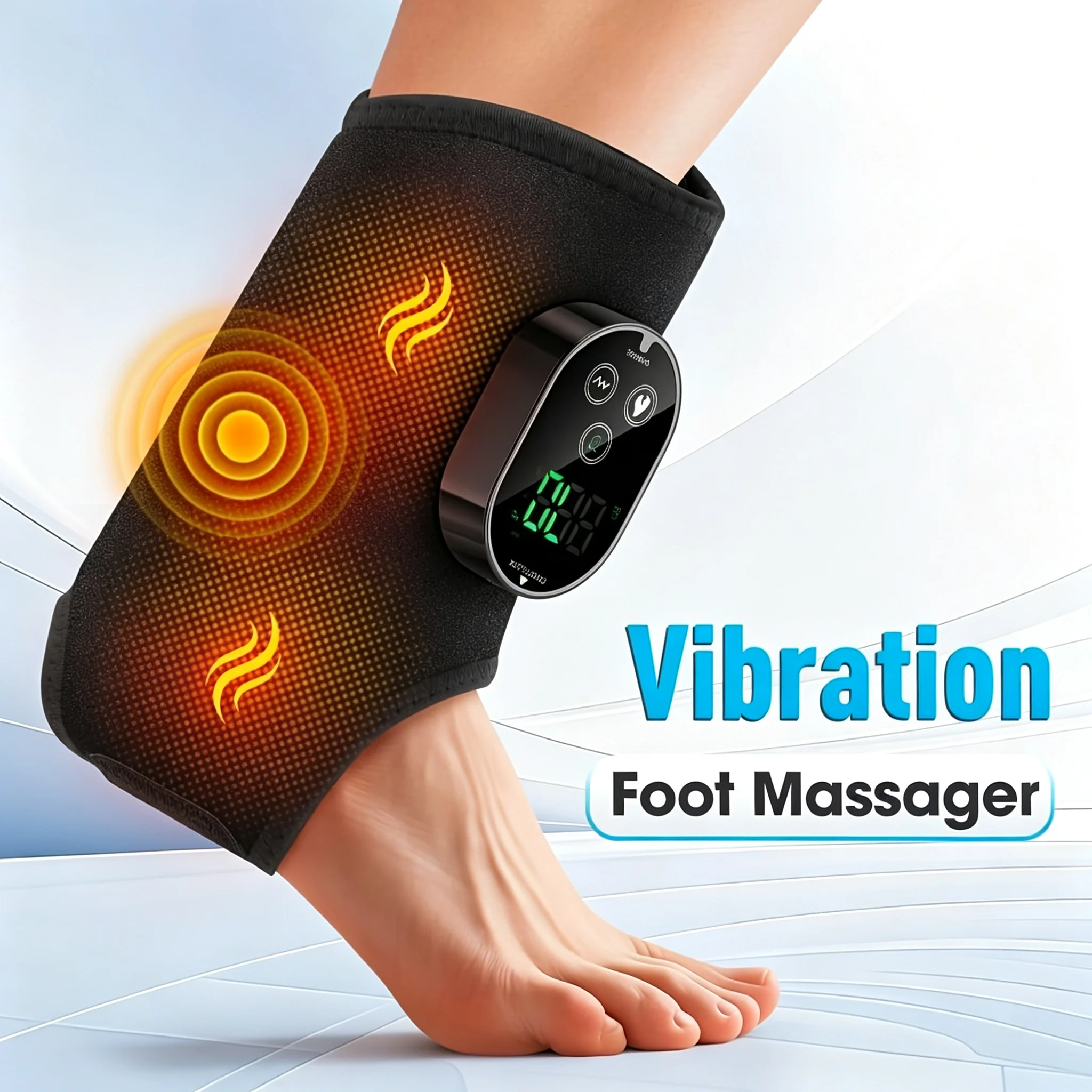3-in-1 Vibration Massager for Ankle, Wrist & Foot，Foot Massager Suitable for Giving Gifts to Elders and Parents During Festivals