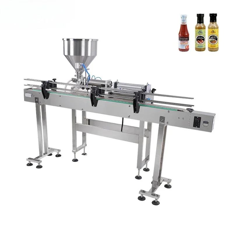 10-100ml Automatyczne komercyjne napełnianie napojów Jogurt Dżem Sos serowy Jogurt Krem Elektryczna maszyna do napełniania linii montażowej