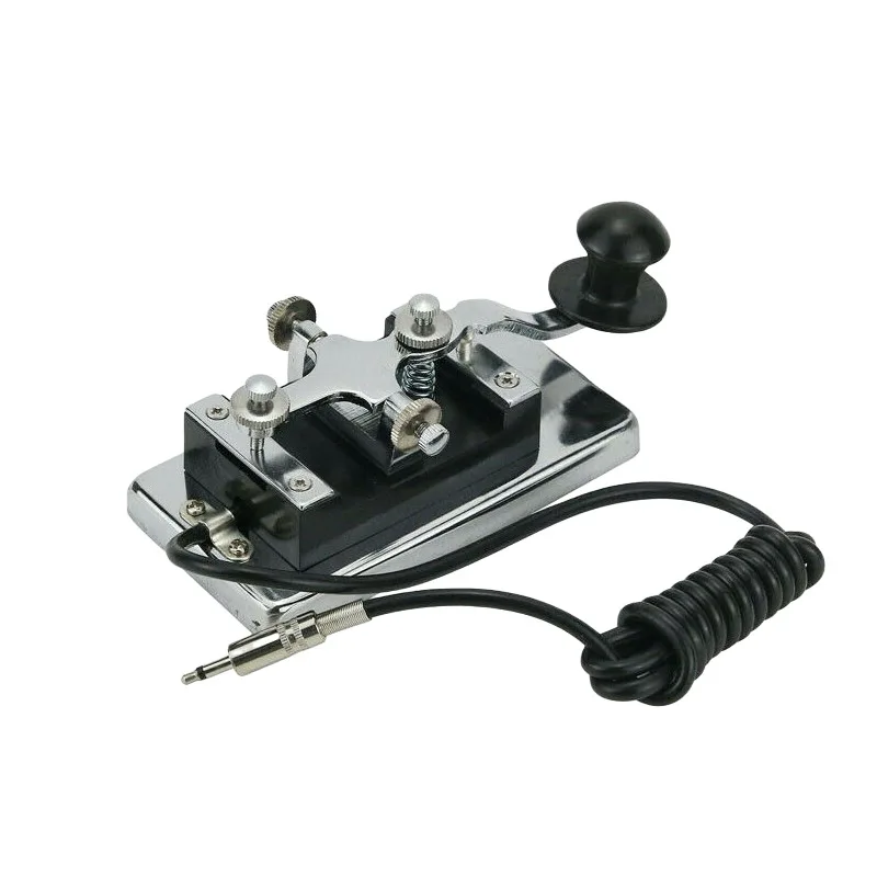 

K4 heavy duty key, shortwave radio, radio enthusiast practitioner, silver