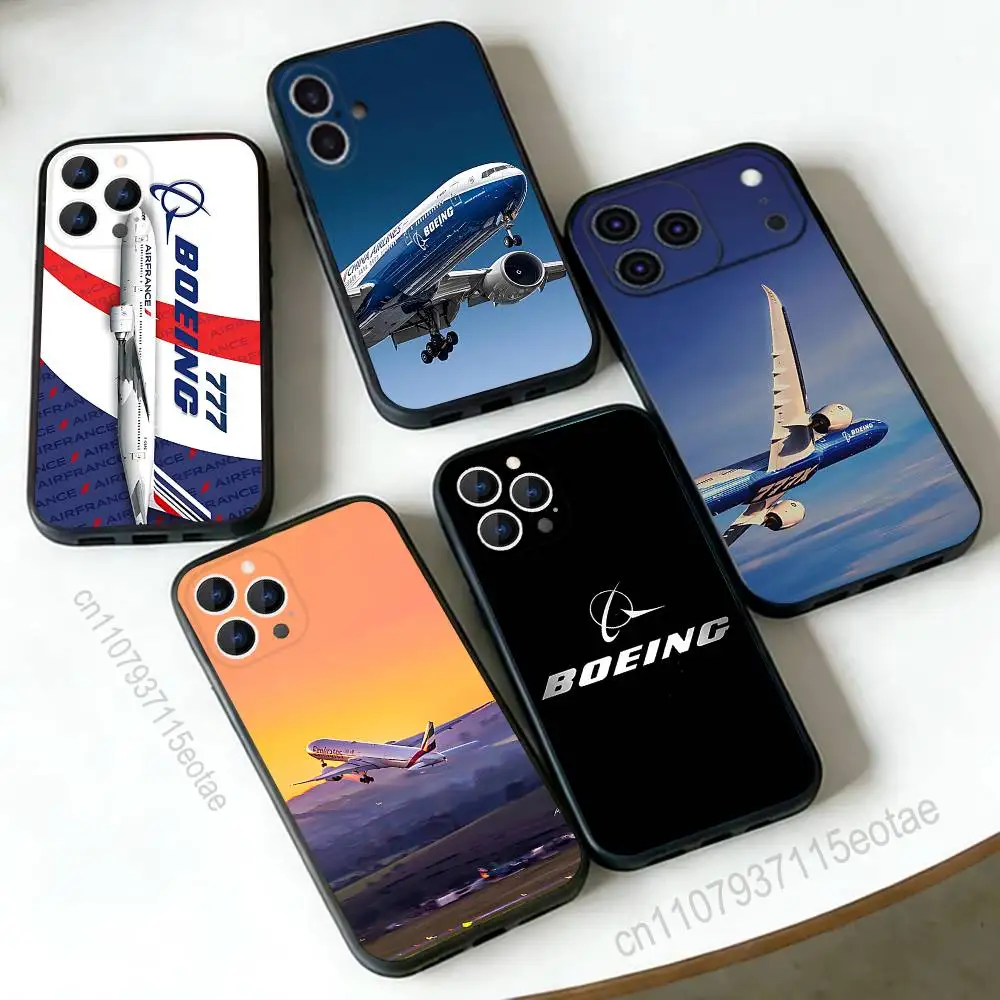 

Top Airplane B-BoeingS 777 For iPhone 12,16,13,14,15,17,11,Pro,Max,Plus,E,Air,Mini TPU Soft to Skin-friendly phone case