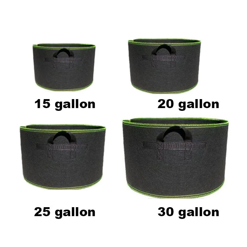 15 20 25 30 gallon Grow Bags Vegetable plant tree pots strawberry fabric garden tool growing Flower jardin C1