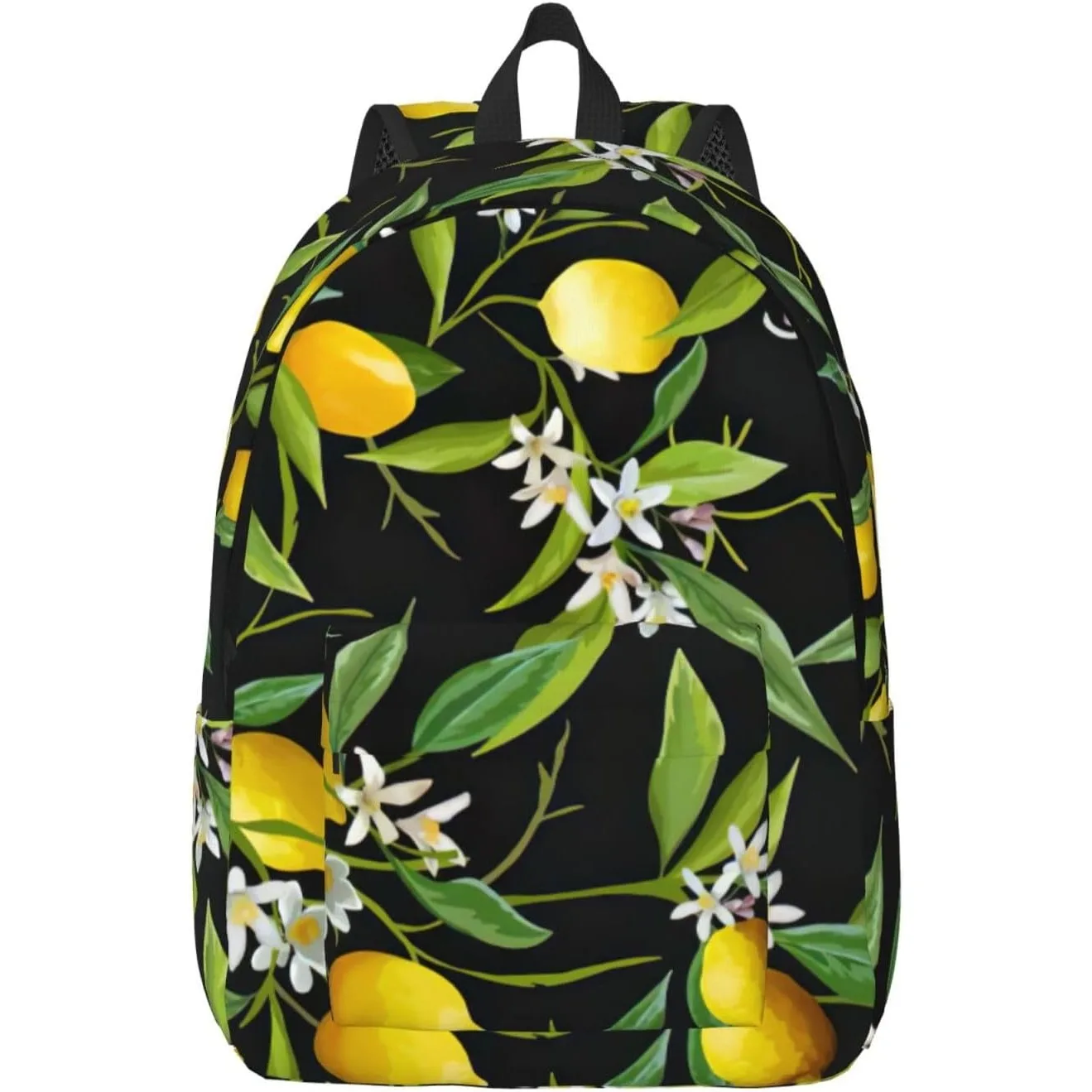 

Lemon and Flower Fashionable and lightweight canvas backpack, fit for casual travel, easy to carry your life