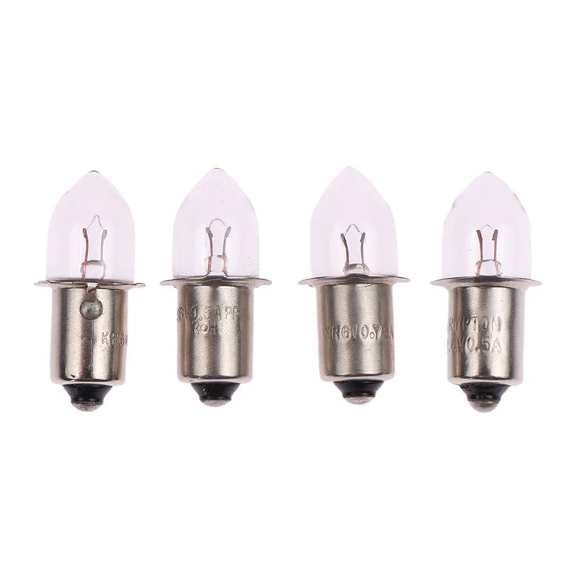 P13.5S Base Bulbs Old Style Flashlight 2.4V 3.6V 4.8V 6V 7.2V 0.4A 0.5A 0.75A Replacement Bulbs Torches Work Lamp