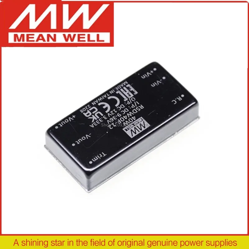 

MEAN WELL 40W 2"x1" Package Reliable Railway DC-DC Converter RSDW40F-05 RSDW40F-12 RDDW40F-15 RSDW40G-05 RSDW40G-12