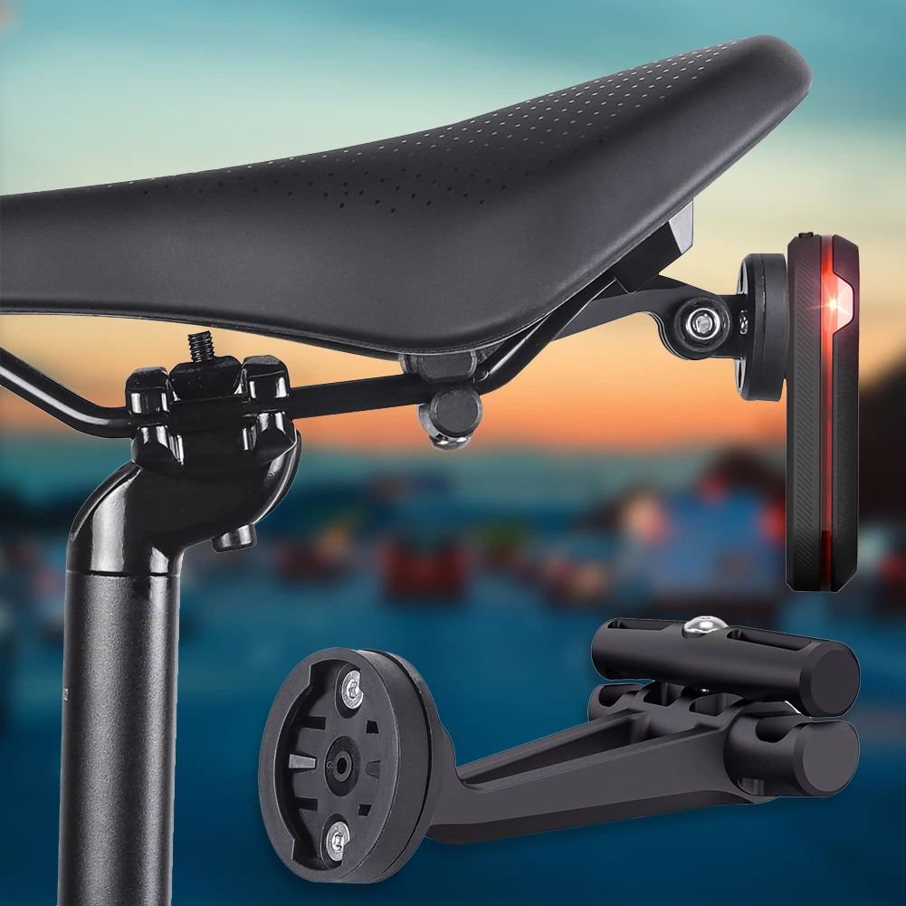 Bike Tail Light Holder Seatpost Mount Shockproof Bicycle Tail Light Saddle Support for Garmin Varia Radar/Action Camera