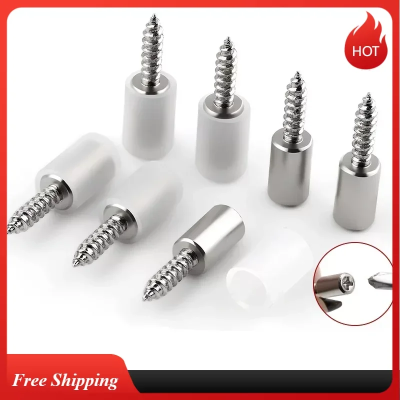 Rubber Sleeve Laminate Cross Self-tapping Screw Support  Wardrobe Cabinet Glass Hard Nonslip Partition Nail