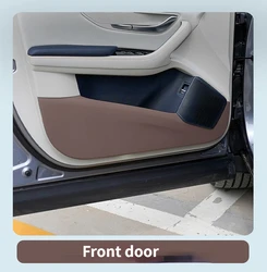 Suitable For BYD Song Plus EV Dmi 2021 2022 Leather  Anti-kick Mat For Car Door   Doorsill Strip Protective Mat
