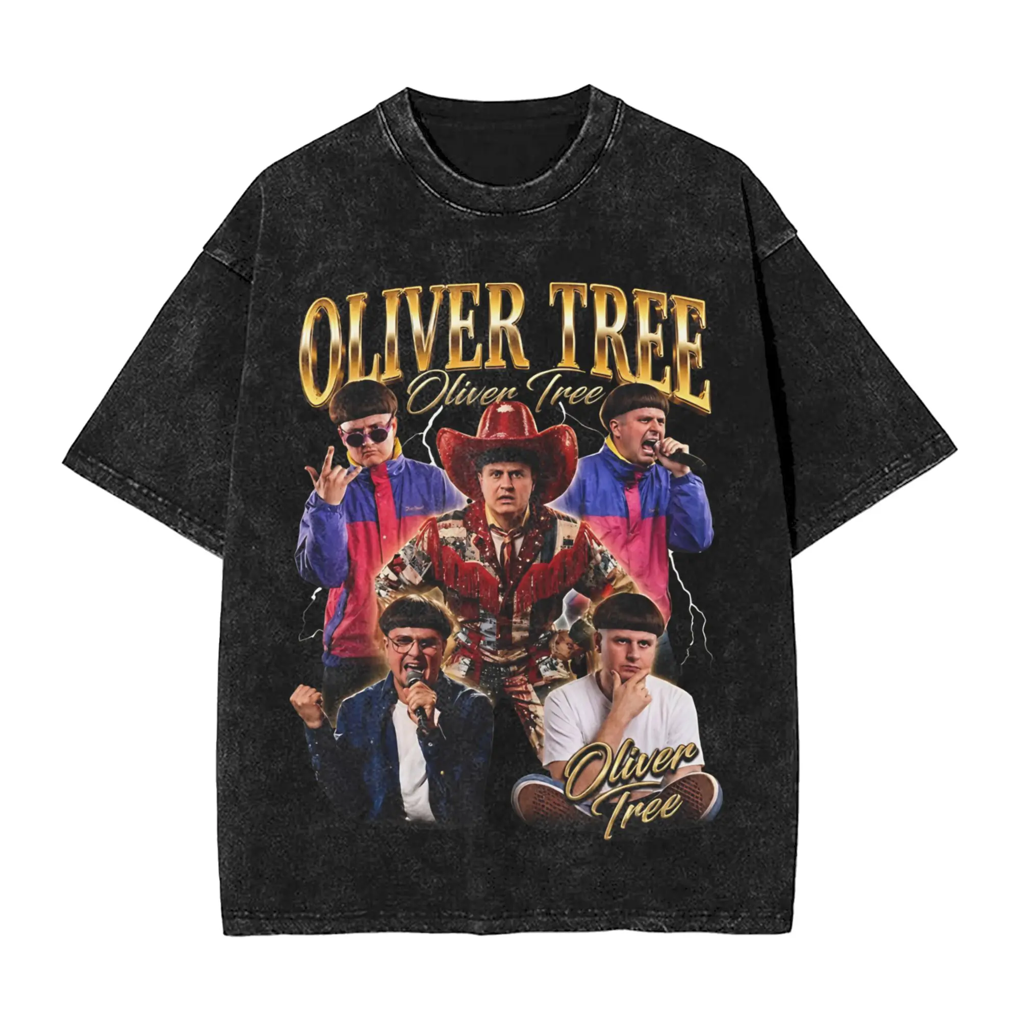 Olivers Trees Rest In Peace Memorial Washed T Shirts  Pure Cotton Clothes Vintage Short Sleeve Crew Neck Tees Plus Size T-Shirt