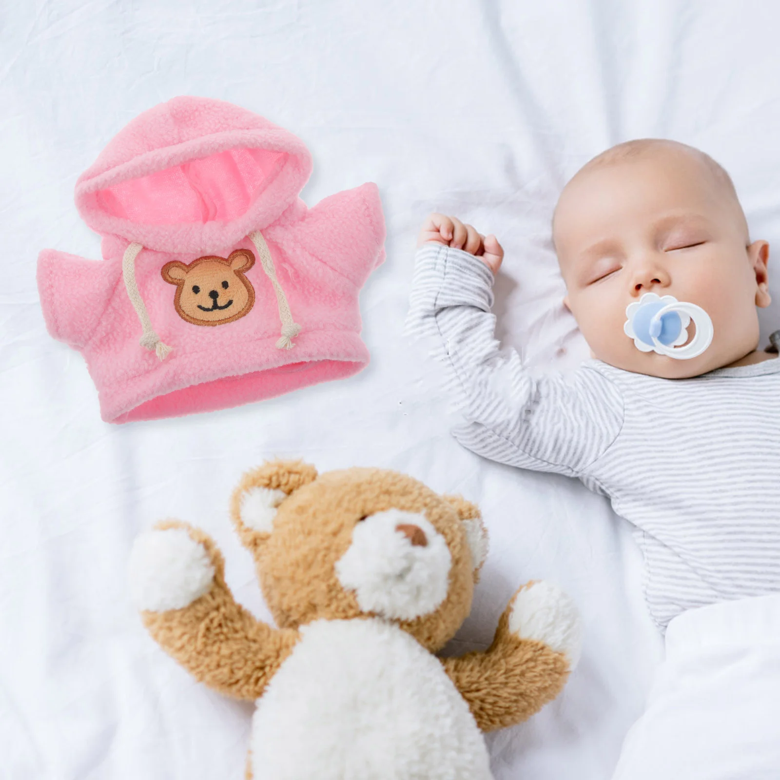 Bear Sweatshirt Costume Clothes Dress Up Accessory DIY Accessories Plush Stuffed Outfit Hoodies for Animal Outfits