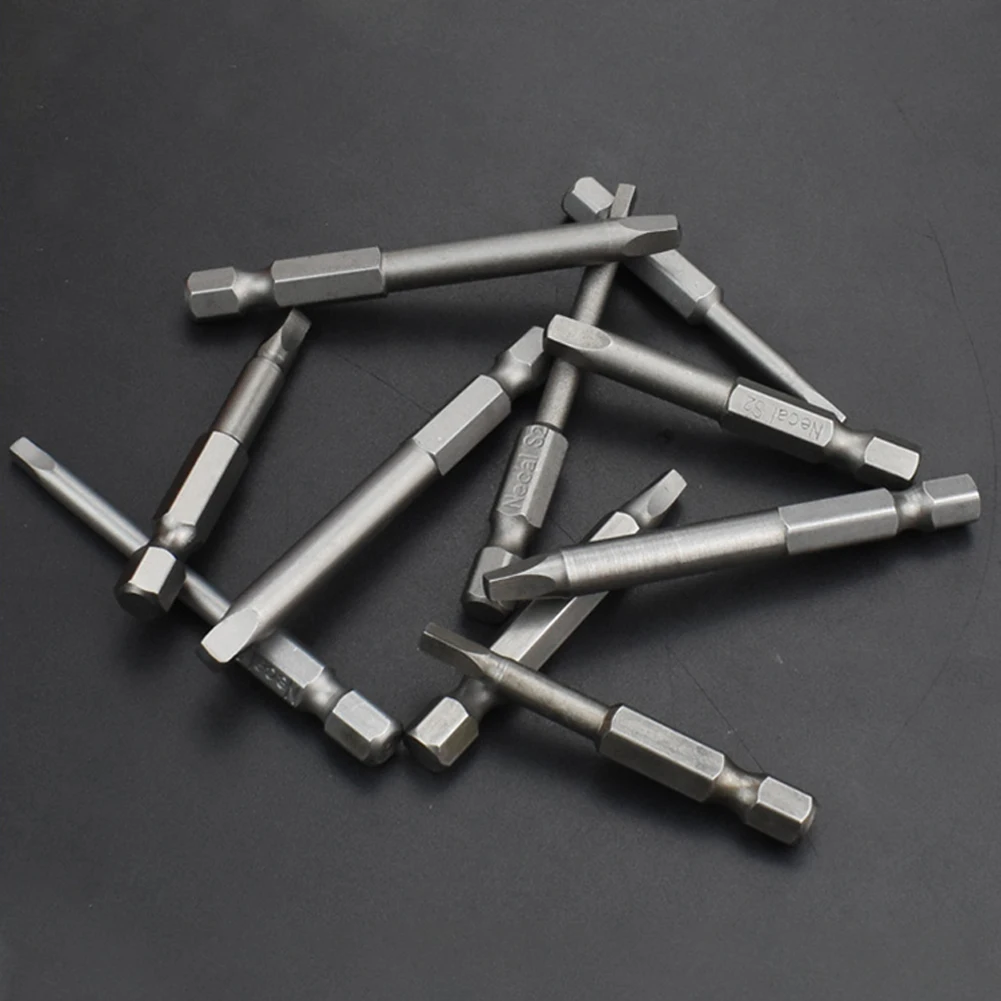 

Square Head Screwdriver Bit Screwdriver Strong Magnetic (1/4Inch) SQ2.74 SQ3 SQ4 50mm / 65mm 6.35mm Alloy Steel