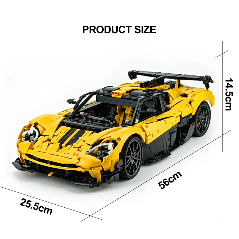 Imaginative MOC-215951 New Speed Sports Car Racing Coupe Vehicle 1:8 Model Building Block Assembly DIY Toys Christmas Gifts Kids view 6