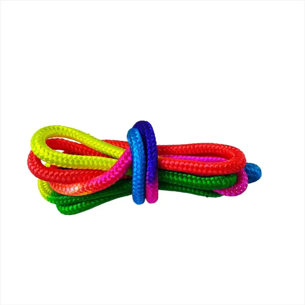 Cuerda de Gimnasia Artística de Colores Arcoíris, Cuerda Rítmica Profesional para Competición, Accesorios Coloridos para Saltos de Gimnasia