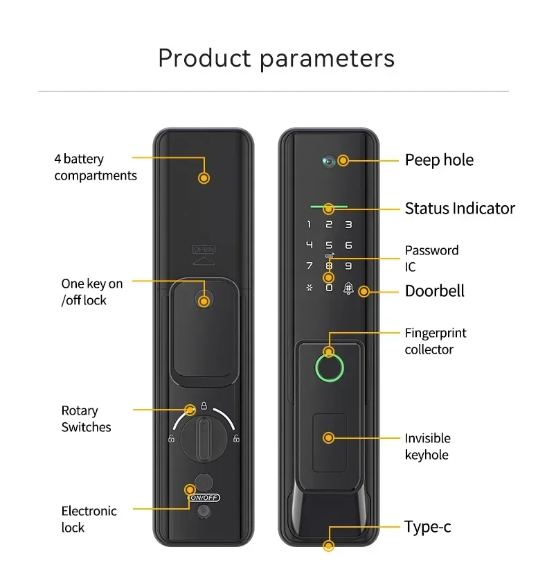 Sinovo Smart Lock Manufacturer Digital Combination lock Remote Unlock Biomatric Fingerprint Tuya Wifi smart locks door