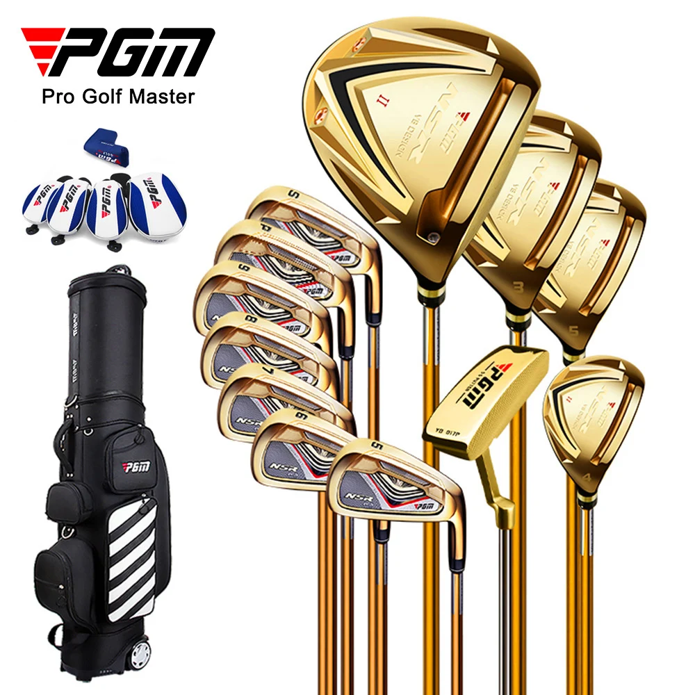 

PGM NSR3 Men Stainless Steel Golf Clubs R/S Iron Ultra-light Right Hand Professional Practice Pole Angle Adjustable 12 pcs