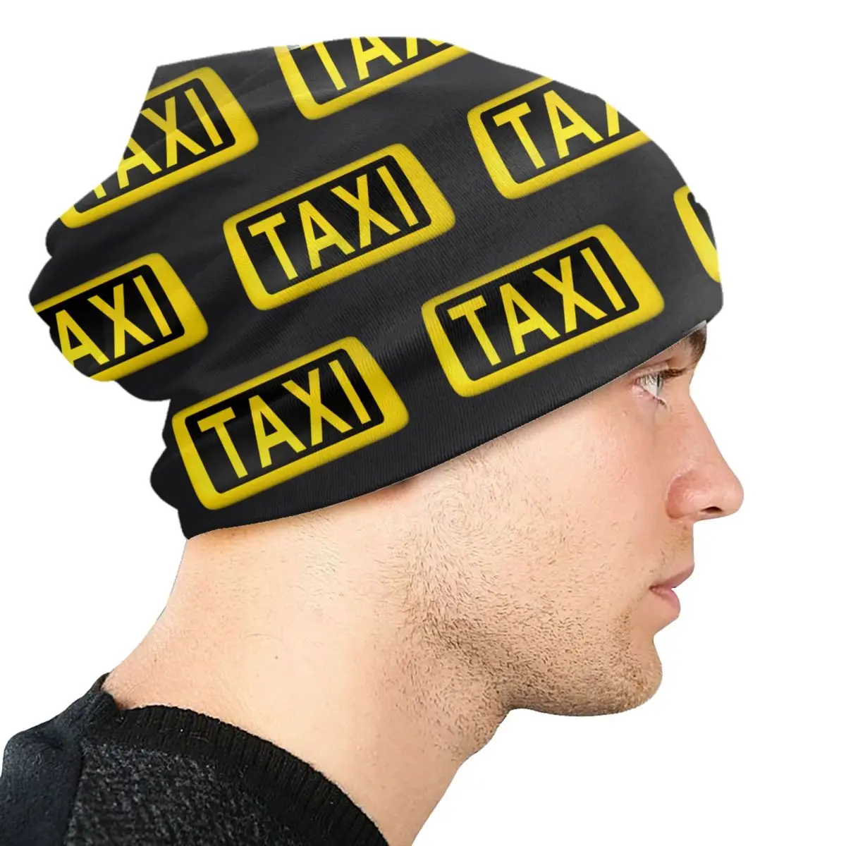 Taxi Driver Skullies Beanies Caps Unisex Winter Warm Knit Hat Women Men Street Adult Bonnet Hats Outdoor Ski Cap