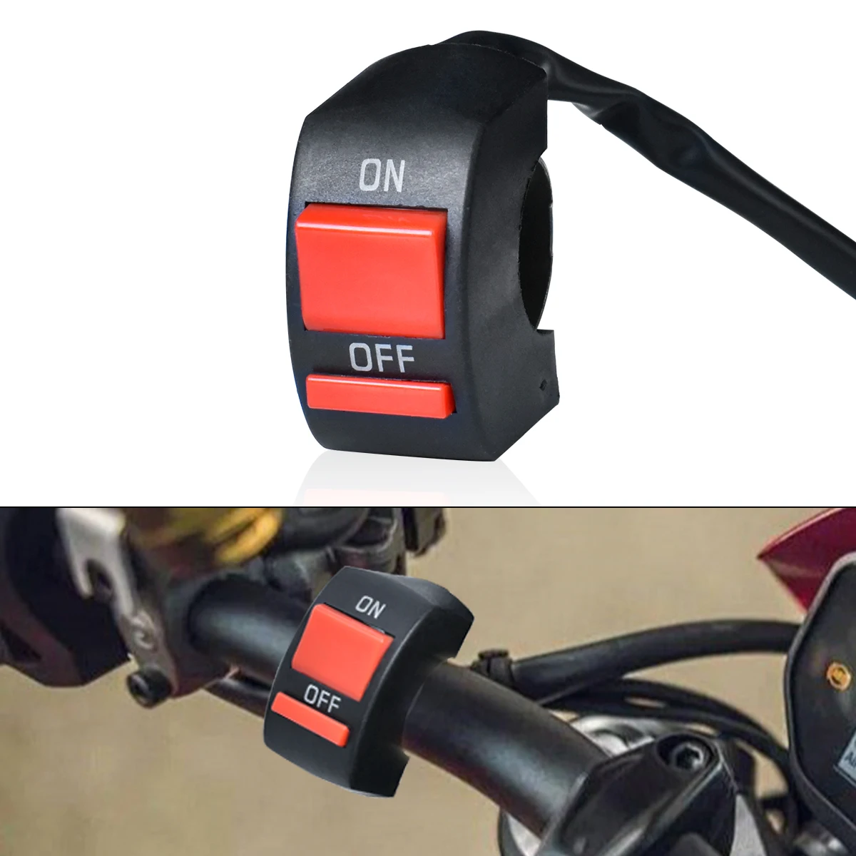 1 peça interruptor liga/desliga das luzes do carro da motocicleta para bicicletas automotivas faróis luzes auxiliares controle liga e desliga funções