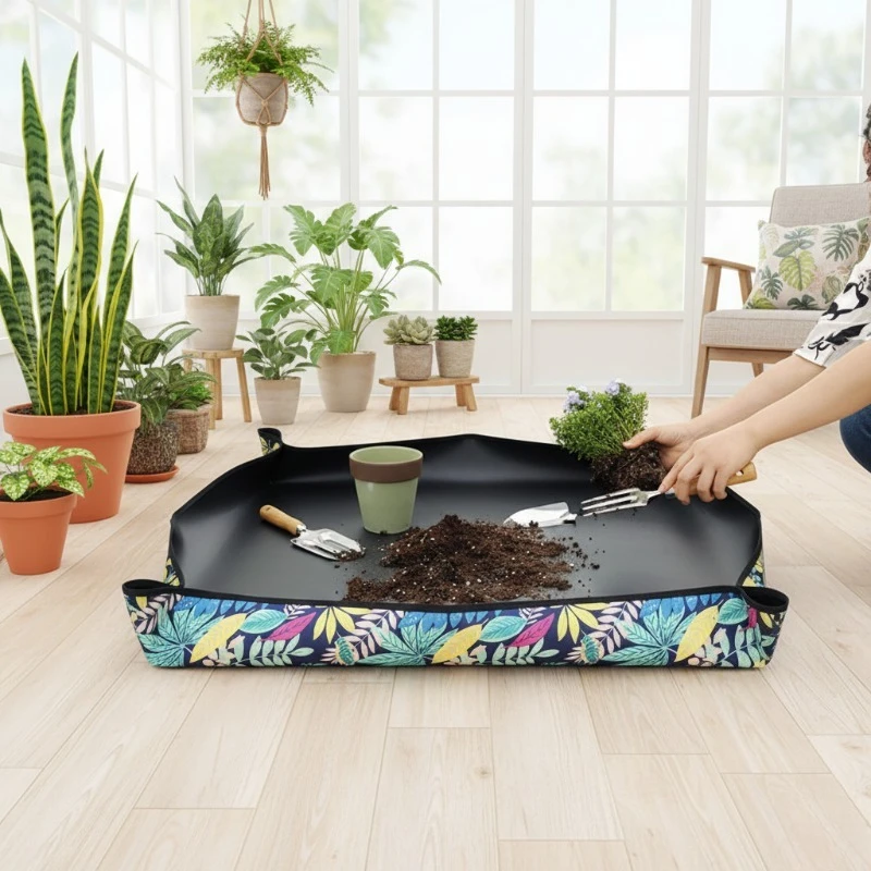 19.69 × 19.69 بوصة 2026 جديد مطبوعة أكسفورد البستنة حصيرة التربة تغيير الوسادة ل بوتينغ وزراعة أدوات الحدائق واللوازم