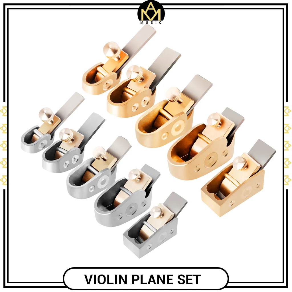 5pcs/1set Violin Plane Cutter Golden/Rosegold/ Silver Brass Plane Cutter DIY Violin Luthier Tools