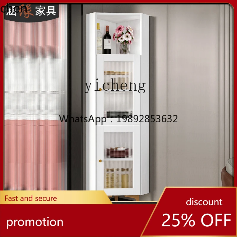 HXL light luxury triangle corner cabinet corner storage side cabinet living room corner locker multi-function