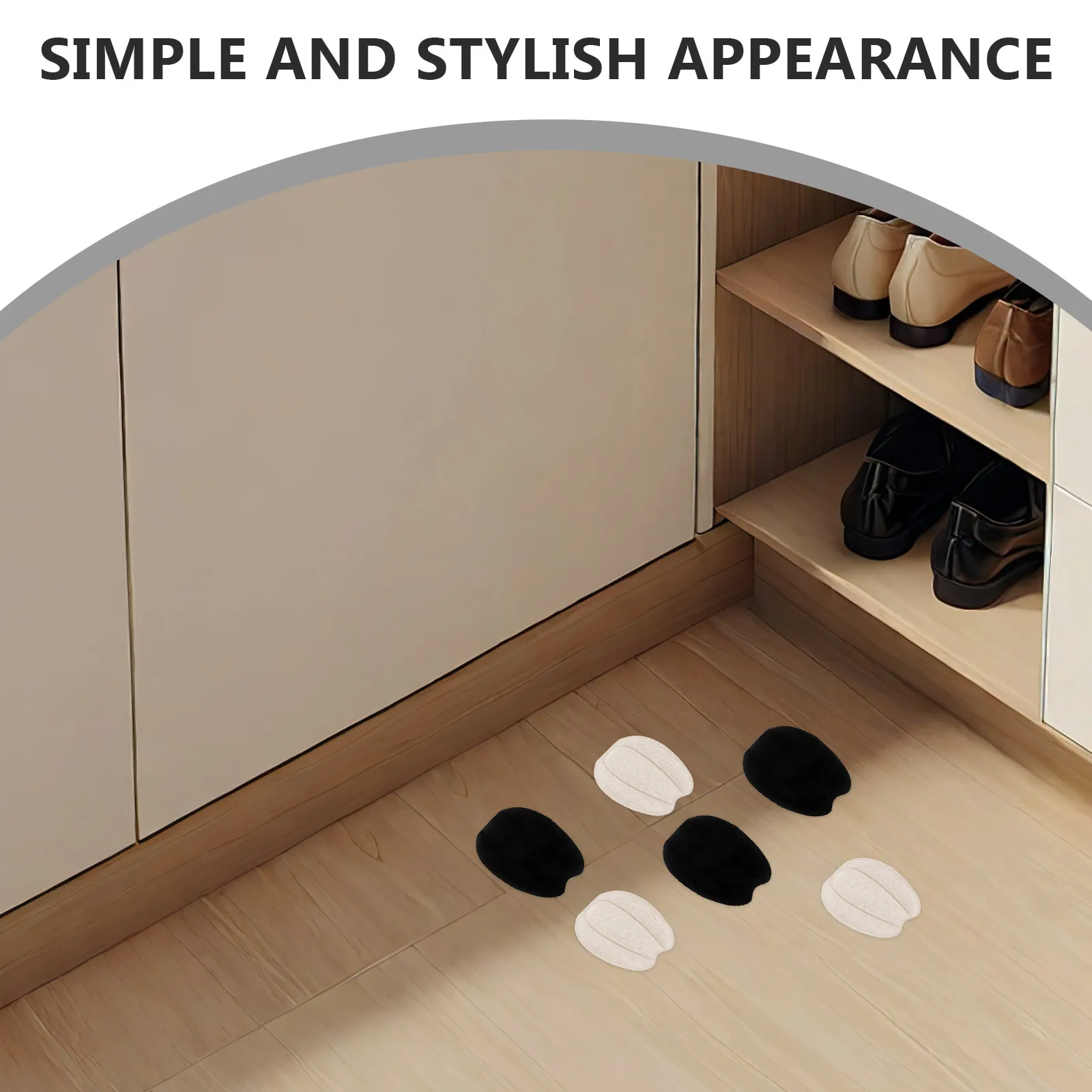 

4 пары вкладышей для обуви с подушечками для пяток, клейкие накладки на язычок, нескользящие, износостойкие, комфортные, для использования в течение всего дня