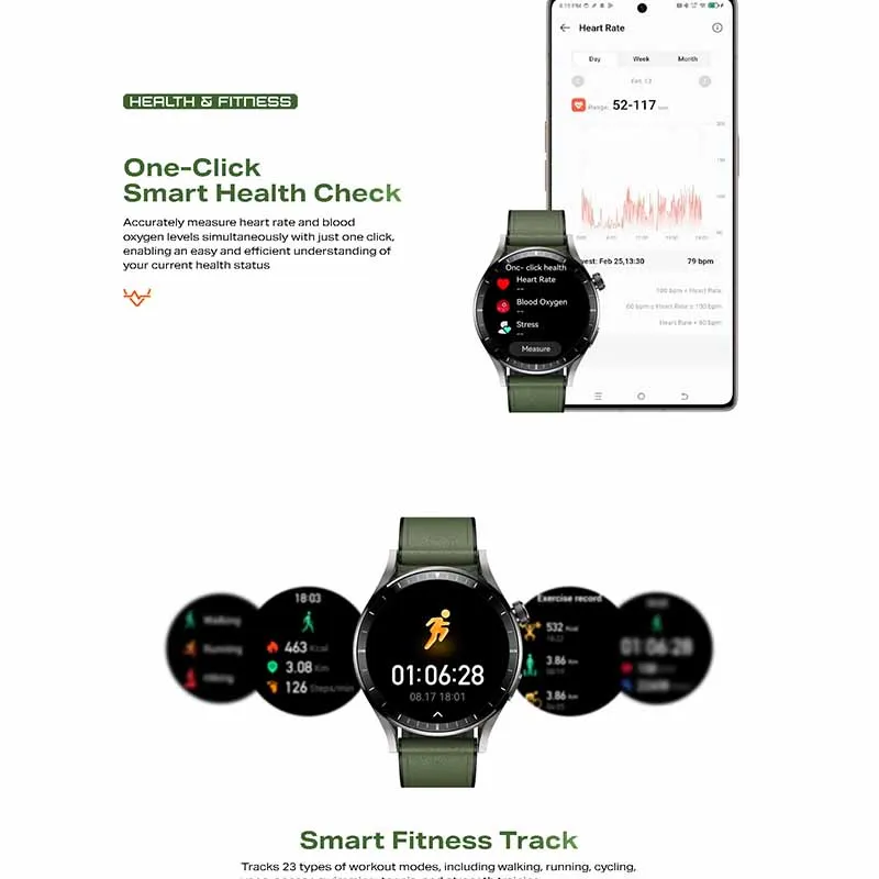 Infinix XW4E X Watch N4 Pro Fitness Tracker Watch Heart Rate Monitor Sleep Tracker Step Counter Waterproof Activity Tracker - Image 5