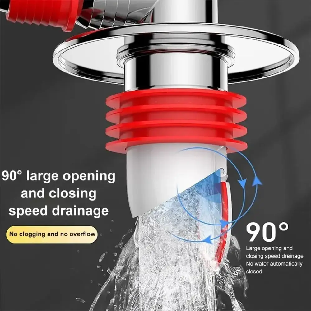 Snap Joint Washing Machine Floor Drain Insect Prevention Anti-odor Pipe Connector Anti-Overflow Double Purpose