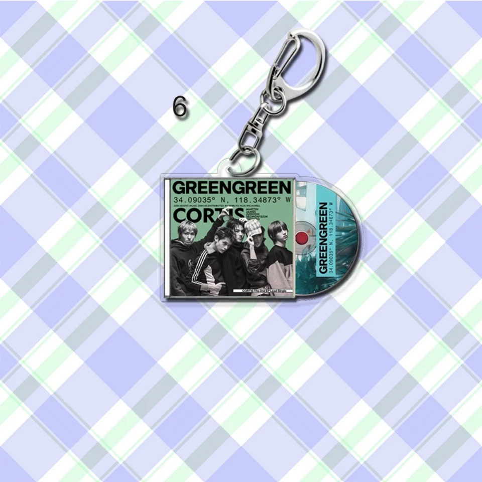 Idol CORTIS New Album GREENGREEN Acrylic Keyring MARTIN JAMES