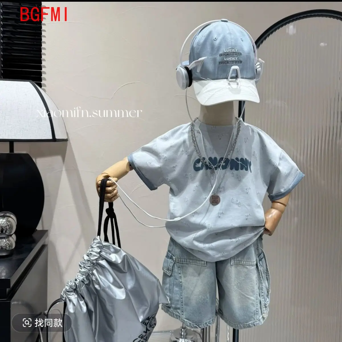 2-10Y Baby Boys Fashion High Quality Summer Set Cotton Boy Short Sleeved Hole T-shirt + Denim Shorts Kids Loose Casual Clothes