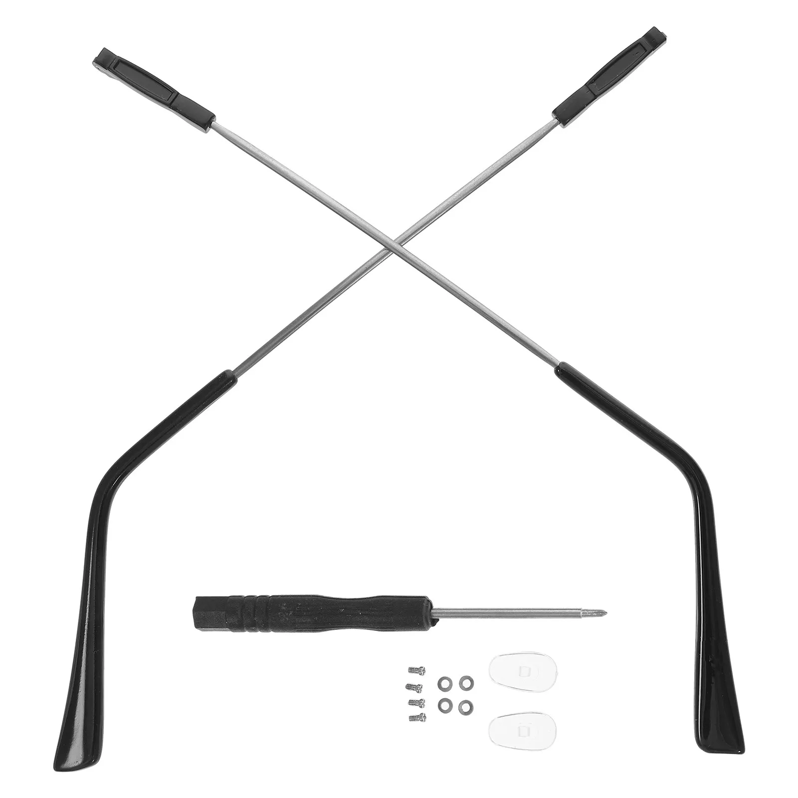 

1Pair Memory Legs Glasses Replacement Metal Temple Arms Tough Wear Resistant Eyeglasses Frame Arm Leg Repair Accessories