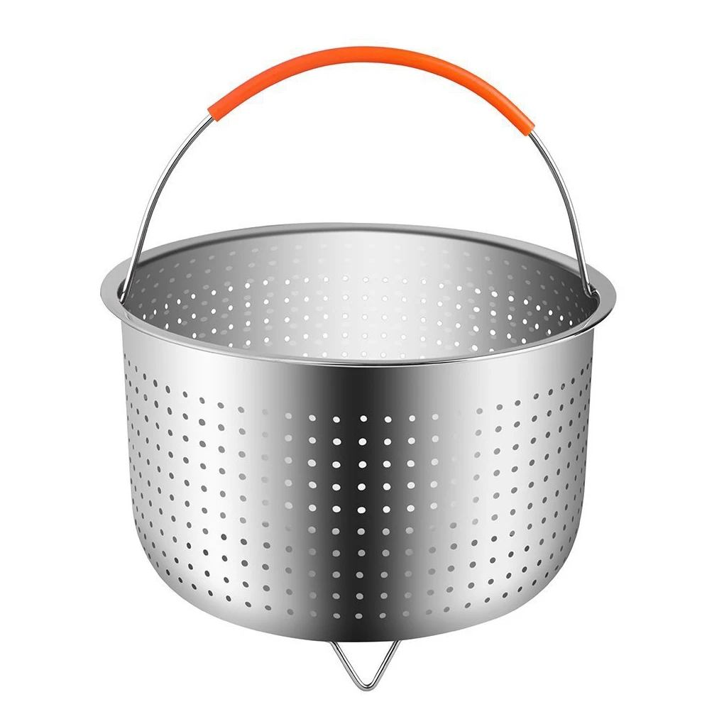 Steamer Basket Stainless Steel Multifunction Steaming Meat Vegetables Fruits Eggs Strainer Insert