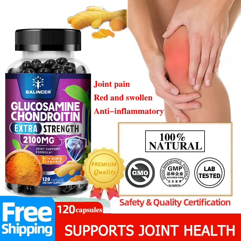 Balincer Glucosamine Chondroitin Msm Turmeric Supplement Tablets Healthy Skin Bones Joint Cartilage Regeneration Support