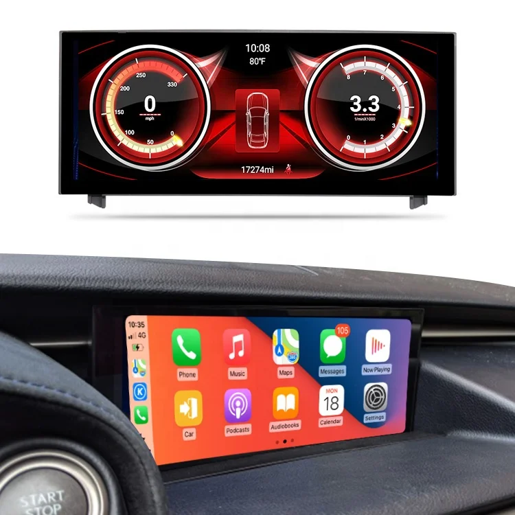 

YZG 10.25" 8 Core Android 64G 1920*720 Carplay Multimedia Radio DVD Player Navigation for Lexus IS/RC 2013 2014 2015 2016 2019