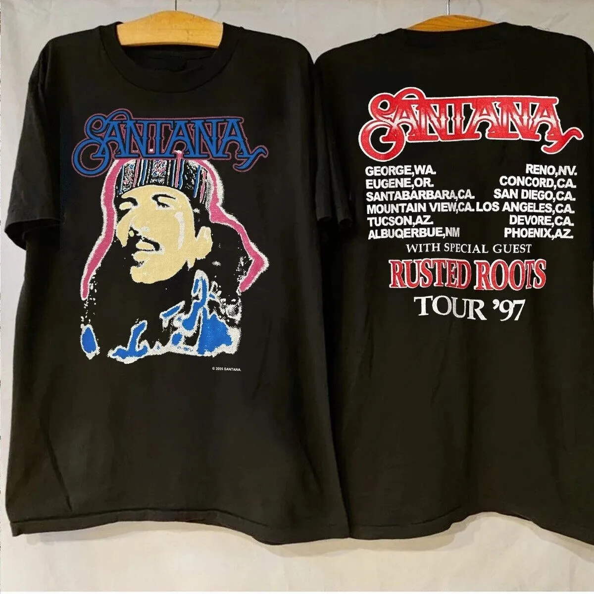 Santana Rusted Roots Tour ’97 T-Shirt, Santana Rusted Roots Shirt, Santana Tour