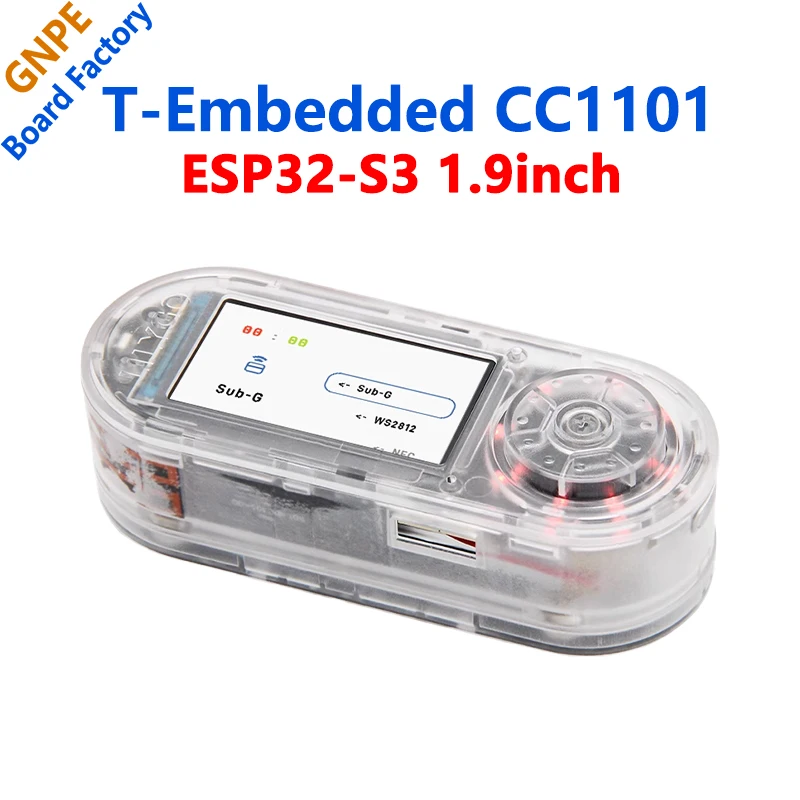 

For T-Embed ESP32-S3 CC1101 Low-Power Sub-1 GHz RF Transceiver PN532 NFC RFID 1.9 inch LCD Board For LILYGO